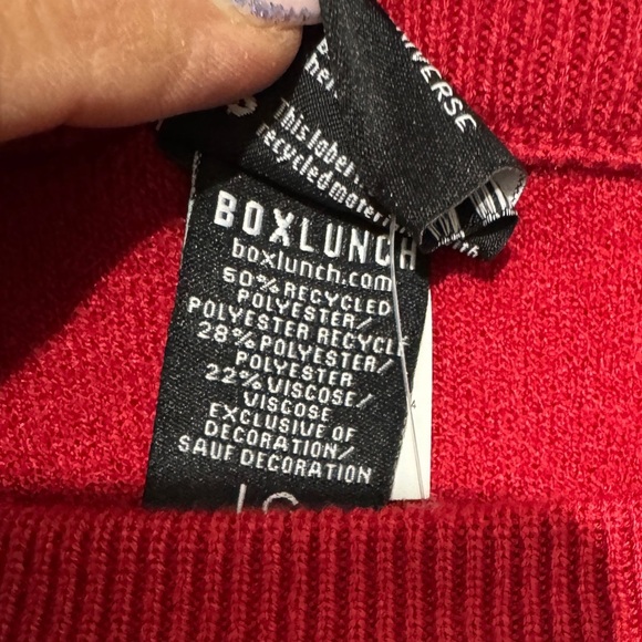 Disney Mickey Mouse Ski Hit the Slopes Sweater - BoxLunch Exclusive Size Large - Picture 6 of 7